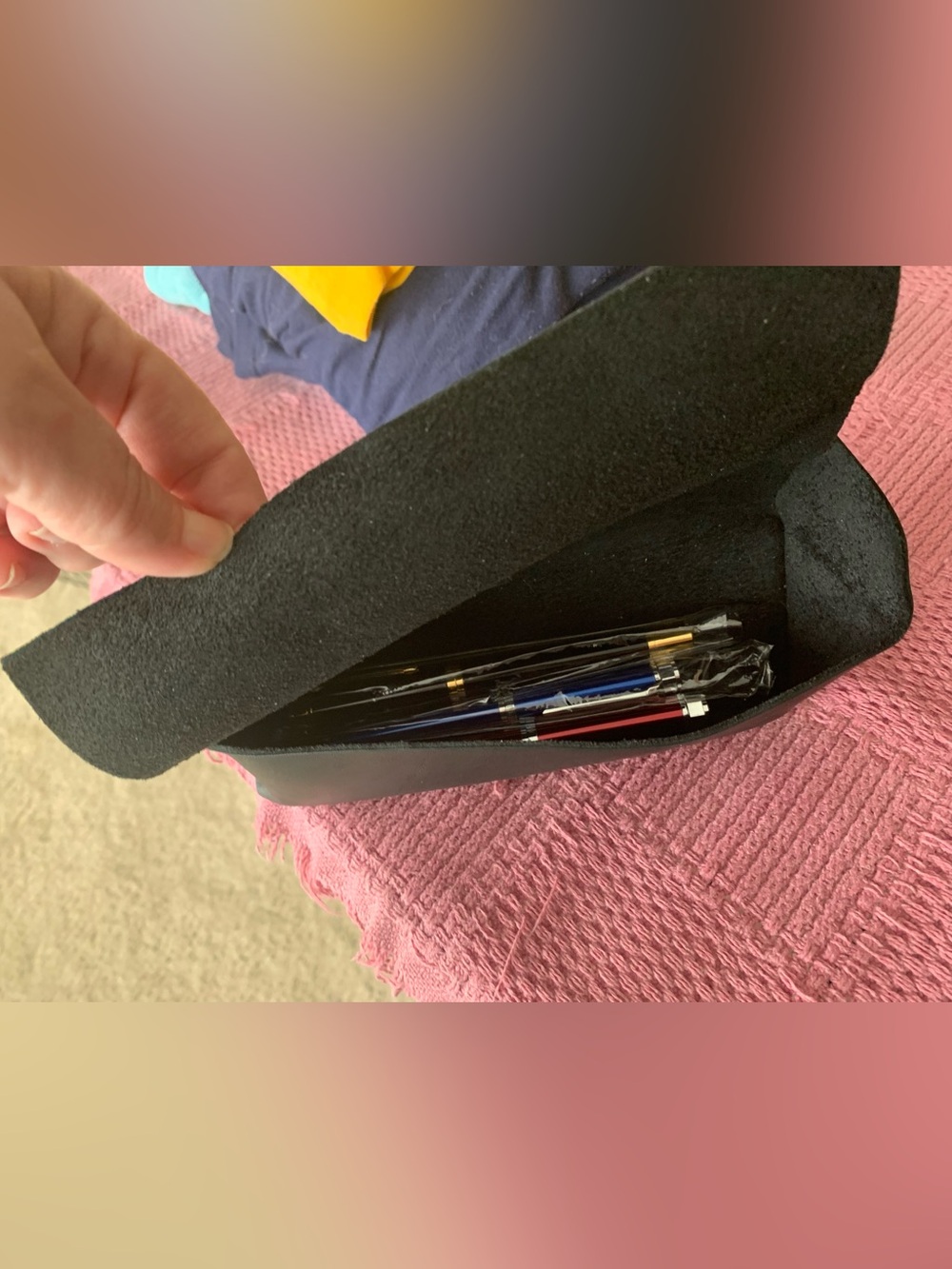 Portland Leather Goods Artist Pencil Case - Black - Picture 6 of 6